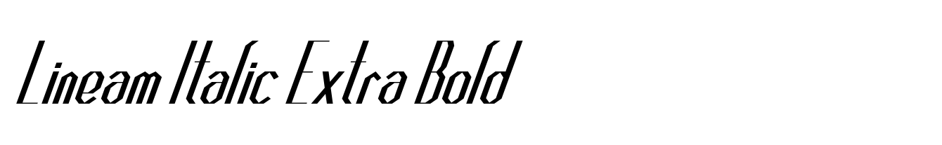 Lineam Italic Extra Bold